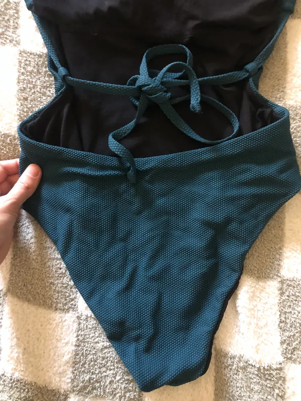 Lulus Stella Teal Blue One-Piece Swimsuit - Image 5