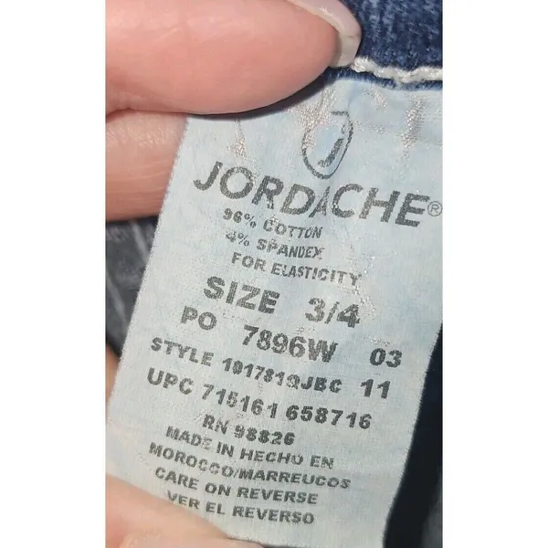 Jordache Cargo Pants Denim Blue Adjustable‎ Waist Casual Kid Size - Image 5
