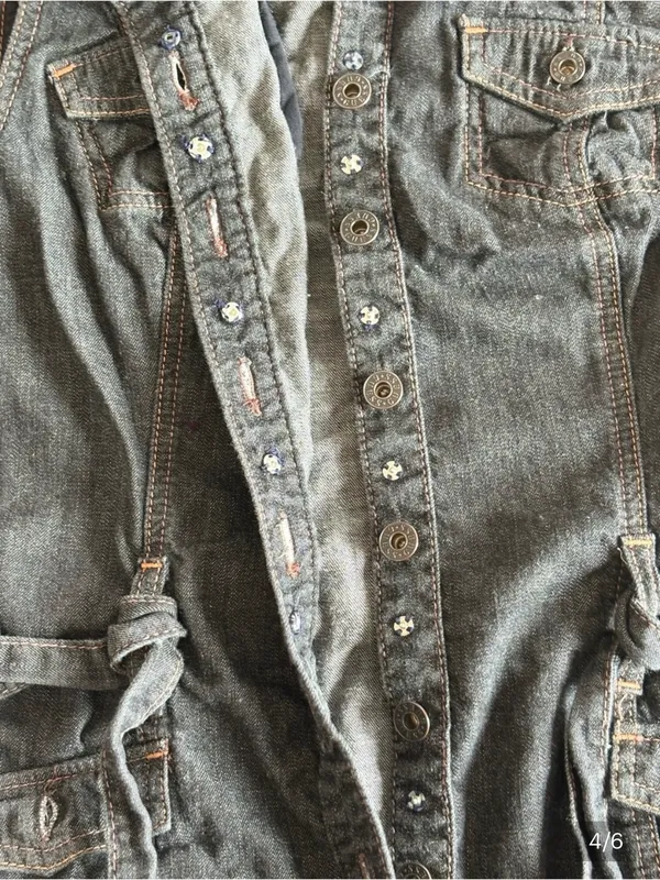 Guess Sleeveless Denim Midi Dress - Image 3