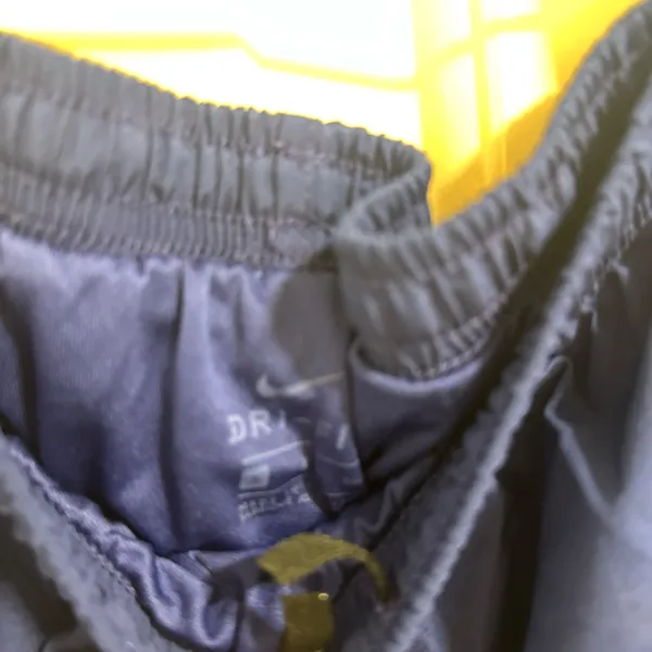 Nike Women's Athletic Shorts in Blue with Patterned Trim - Image 3