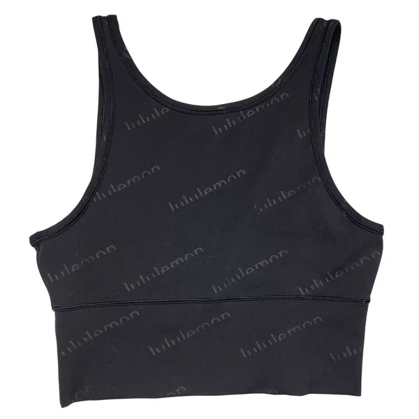 Lululemon Power‎ Pivot Tank Special Edition Black Embossed Everlux Size 8 EUC - Image 2