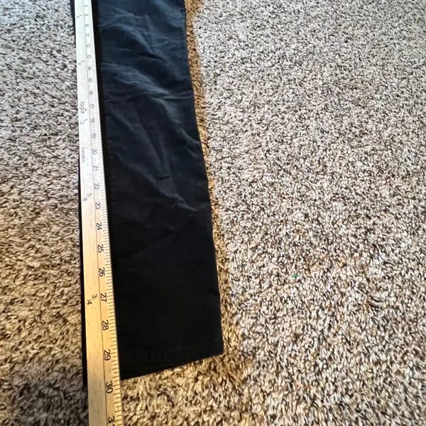 White House Black Market The Skinny Black Velvet‎ Pants Metallic Trim Size 2 - Image 8