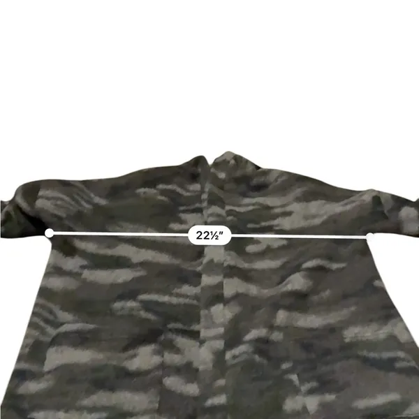 Nanavatee Green‎ Camo Long Sleeve Open Knit Fuzzy Soft Cardigan Sz S/M - Image 8