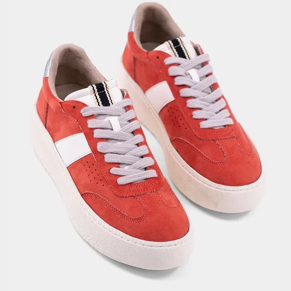 SHU SHOP Stacey Coral Suede Platform Sneakers Women’s Size 9 Lace-Up Casual - Image 5