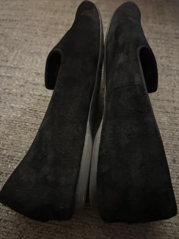 Birdies Black Suede Pointed Toe Women’s Flats Size 9 - Image 4