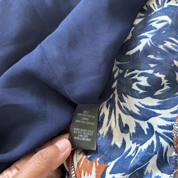Lulu's Navy and Brown Floral Wrap Maxi Dress - Image 7