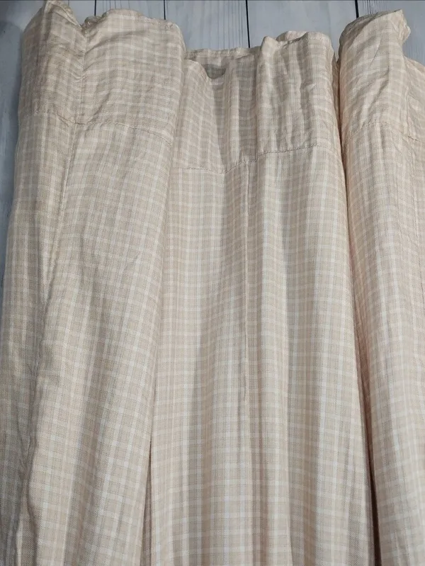 American Eagle Plaid Mini Boho Cottagecore Casual Prairie Peasant Sundress - Image 8