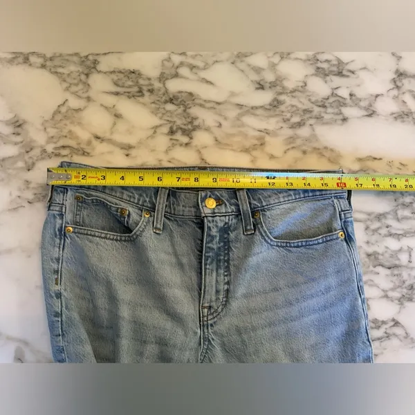 EUC J.Crew Tall 9" demi-boot crop jean in Ruby wash Sold Out Sz 28 Broken Zipper - Image 8