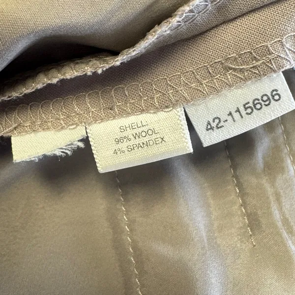 Ann Taylor Mauve Taupe Wool Blend Straight Leg Dress Pants Size 4 Career Classic - Image 7