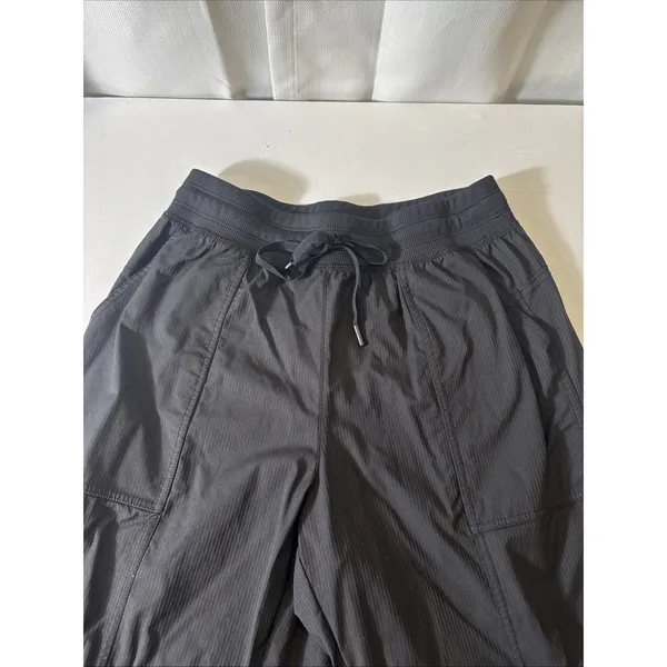 Avia‎ Pants Women Medium Black Pull On Drawstring Bungie Hem Athleisure Hiking - Image 3