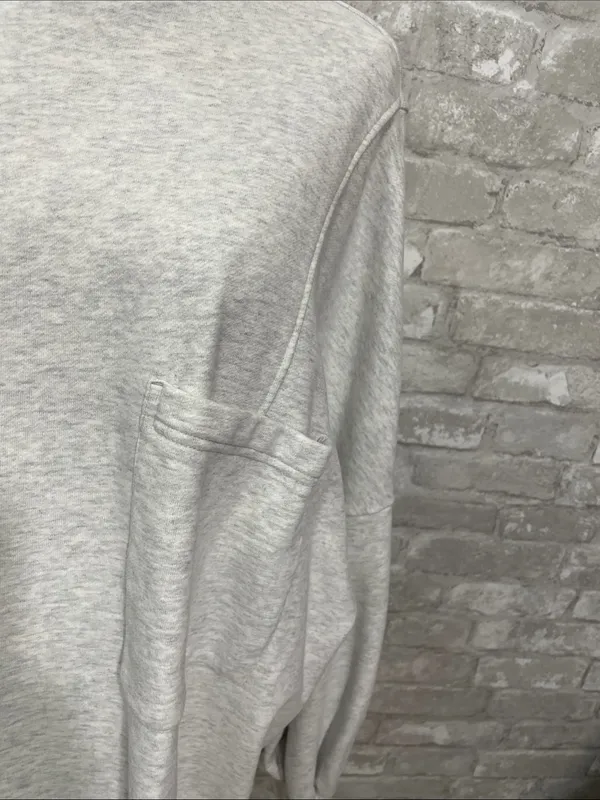 Nap Women's Relaxed Light Gray Crewneck Sweatshirt - Image 2