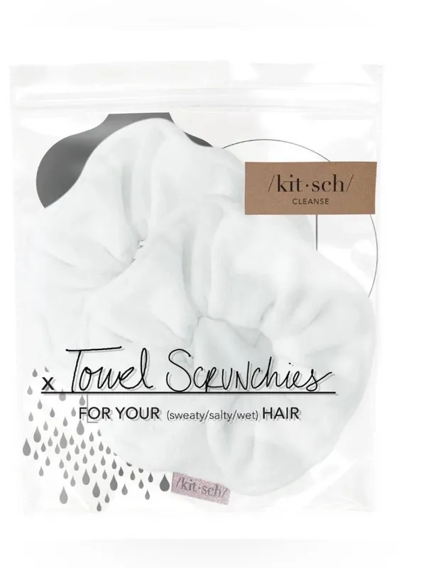New With Tags Kitsch Microfiber Towel Scrunchies White - Image 2