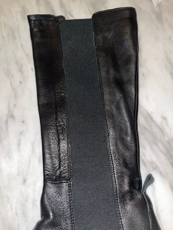 Emanuele Crasto Black Leather Chelsea Boots Made In Italy EU 37 - Image 4