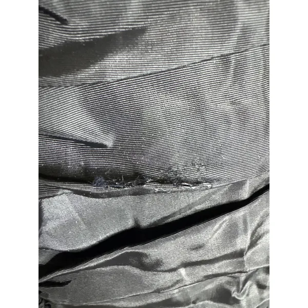 Vintage 80s Zoë Ltd Black Taffeta Dropped Ruched Waist Mini Party Dress - Image 6