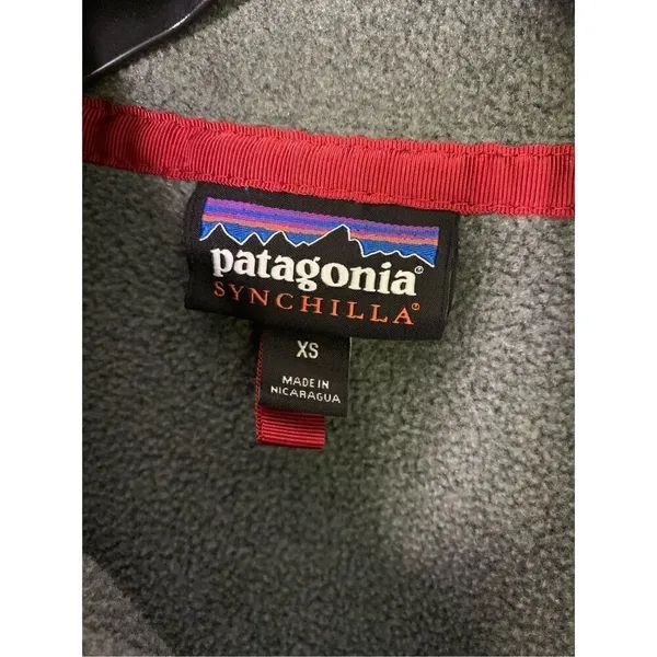 Patagonia Synchilla snap T fleece pullover gray women's size XS - Image 4