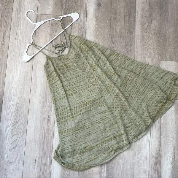 Free People Dress romera sweater tunic tank womens Green (medium) beach summer - Image 2
