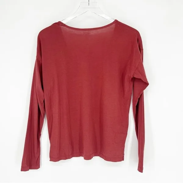 Girlfriend Collective Long Sleeve Lounge Tee Women's Size S Cozy‎ Casual - Image 3