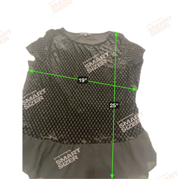 Adriana Papell Black Velvet Top Size L - Image 7