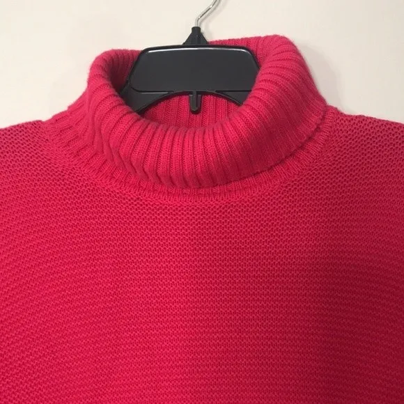 J. Crew Classic mock Turtleneck Sweater Size Medium Cotton merino wool blend - Image 5