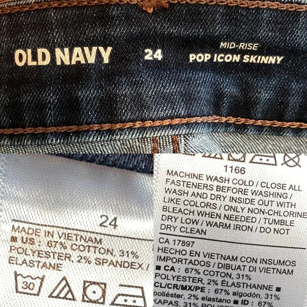 Old Navy Womens Jeans Blue Mid Rise Pop Icon Skinny Stretch Plus 24 - Image 10