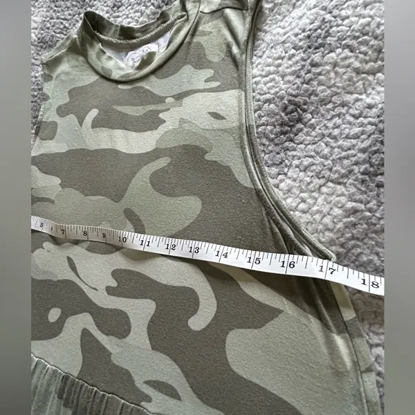 Mudpie TULLY TIERED DRESS camo size S - Image 8