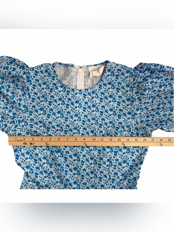 Hyacinth house Blue Floral Tie-Sleeve Dress - Tuckernuck - Image 6