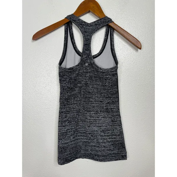 Lululemon Black Variegated Racerback Tank‎ Top - Image 2