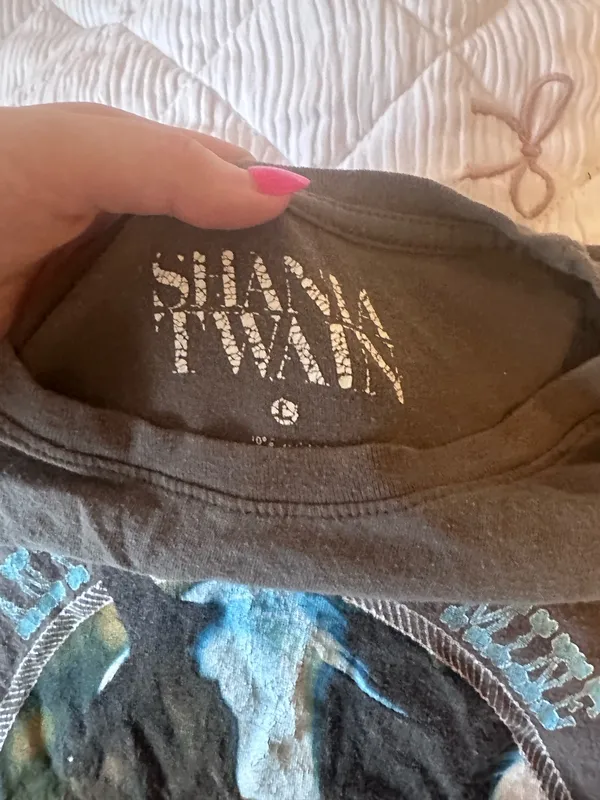 Shania Twain merch shirt horse Gray Size L - Image 2