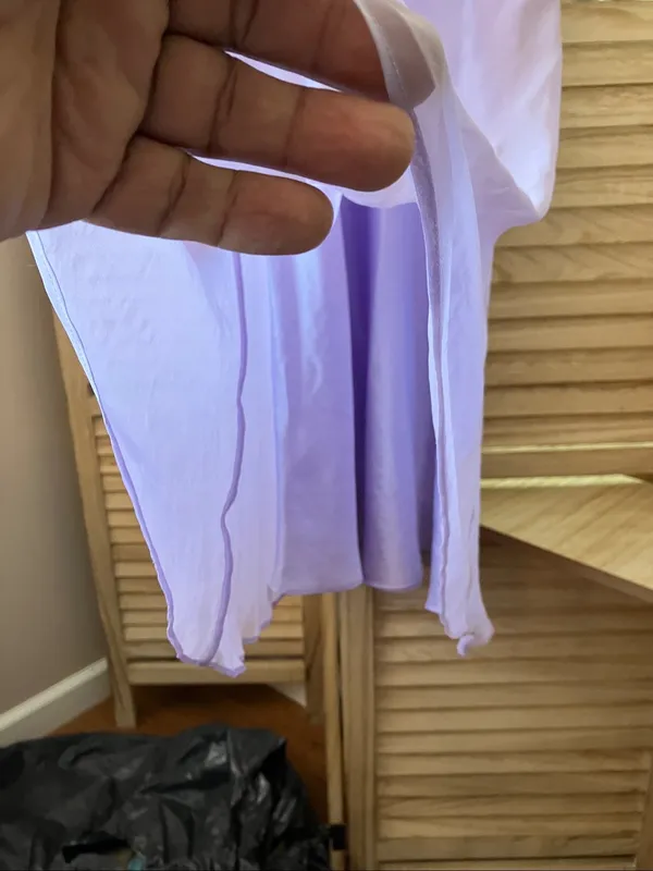 Lavender Slip Dress with Spaghetti Straps Size undefined - Image 12