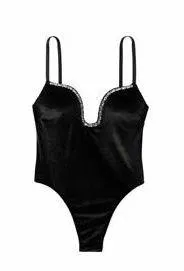 Victoria's Secret Black Push Up Bodysuit - Image 2