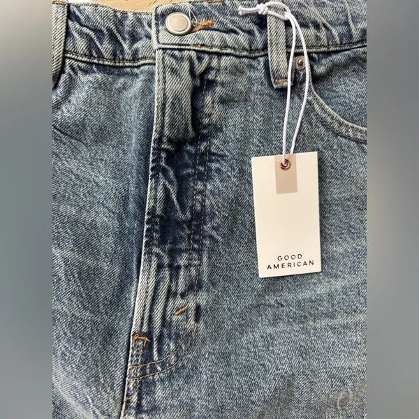 NEW Good American Extreme Barrel Jeans ~ SOLD OUT ~ Indigo ~ Size 14 / 32 - Image 8