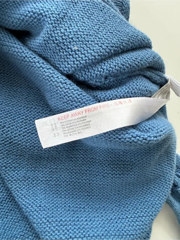 Free People Beach Blue Everson Sweater Jumper Size Small - Image 9
