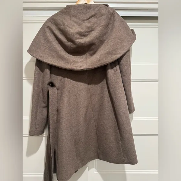 Cole Haan Tie-waist Wool blend Wrap coat - Image 6