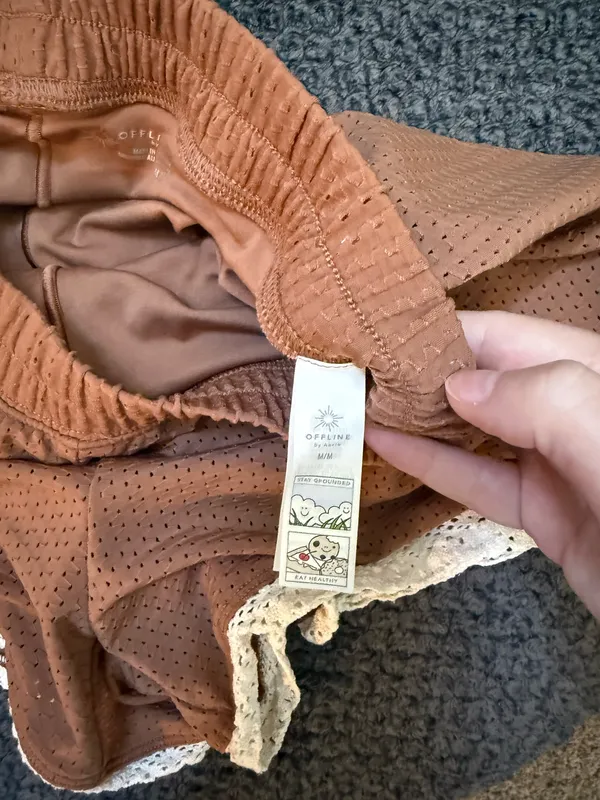 offline by aerie mesh crochet shorts - Image 4