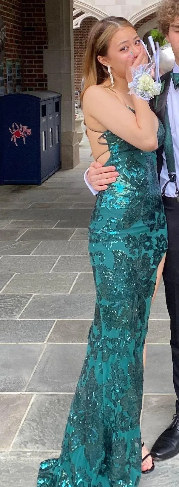 B Darlin Emerald Green Prom / Formal Dress - Image 2