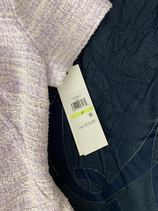 Calvin Klein Lavender Classy Tweed Dress - Image 6