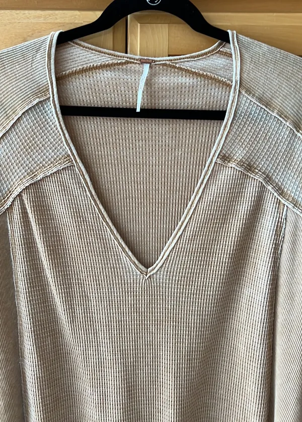 Free People Waffle Knit Long Sleeve - Image 2