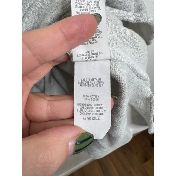 Aerie Gray Pullover Sweatshirt Size‎ Medium - Image 5