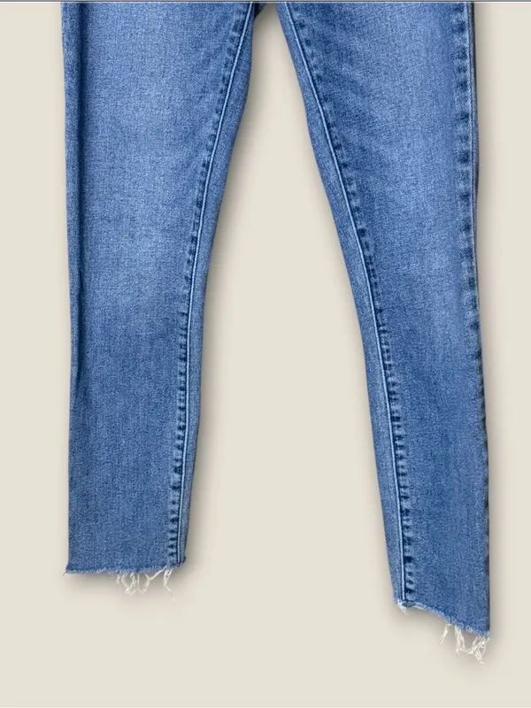 Abercrombie & Fitch High-Rise Blue Tie-Waist Jeans - Image 3