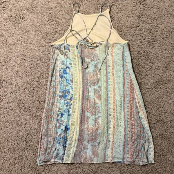 Final Touch Multicolor Floral Midi Dress Small - Image 2