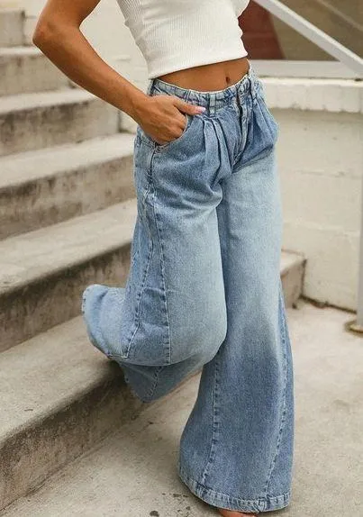 Free People We The Free Equinox Denim Trousers - Image 6