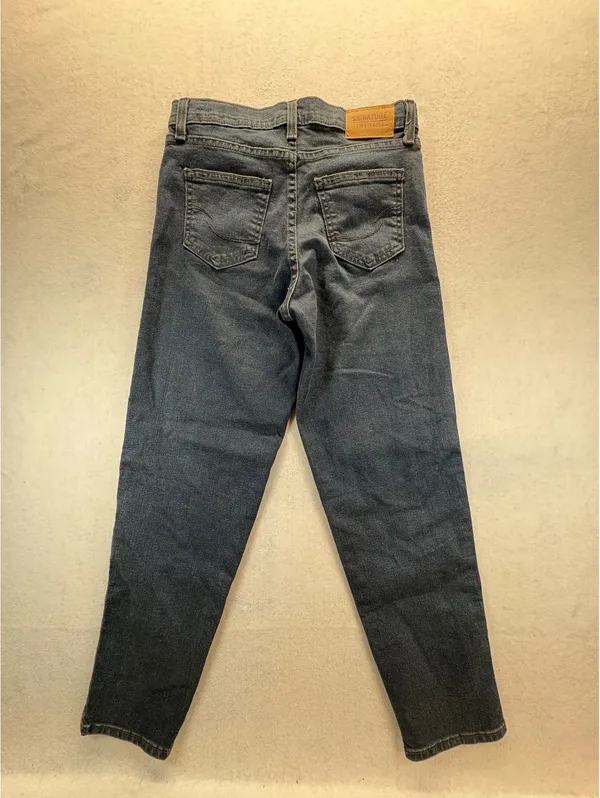 Signature Levi Strauss Heritage Mom Jeans Women’s 12 High Rise Blue Denim 24” - Image 4