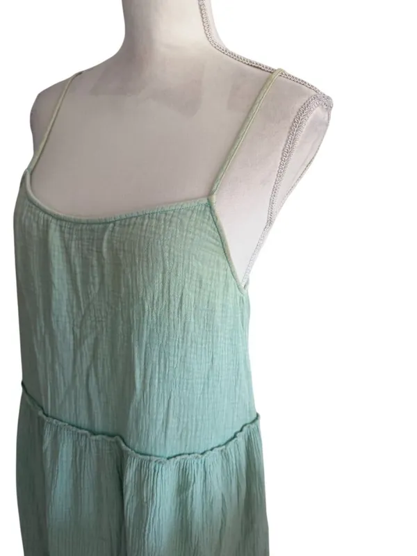 EASEL Green Tiered Maxi Dress Size Small Womens - Image 2
