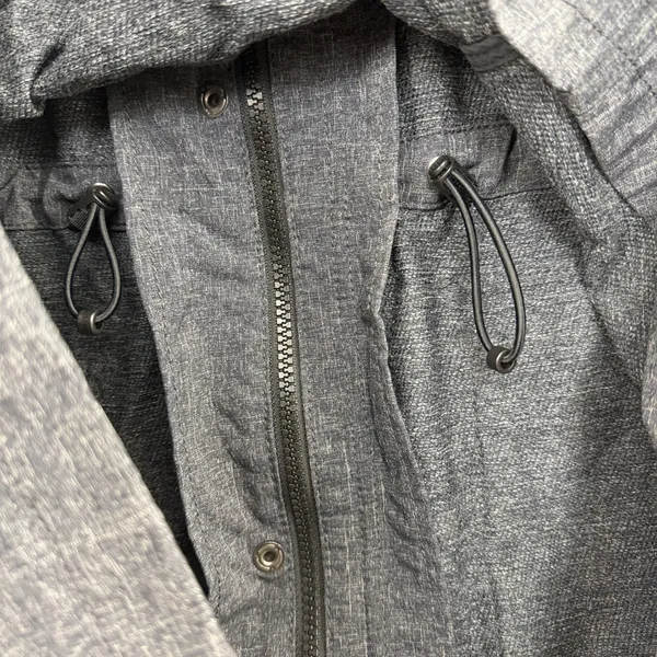 Duluth Trading Jacket Womens Medium Gray Mist Master Hooded Utility Parka - Image 10