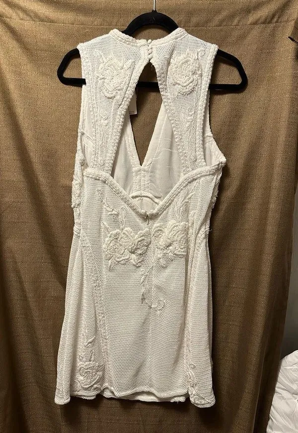 Anthropologie x Not So Serious by Pallavi Mohan NWT Deep-V Mini Dress Size Large - Image 7