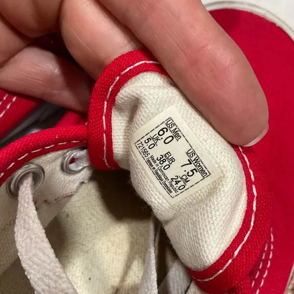 Vans Off The Wall Tb4r Red Canvas‎ Low Top Skate Shoes - Image 6