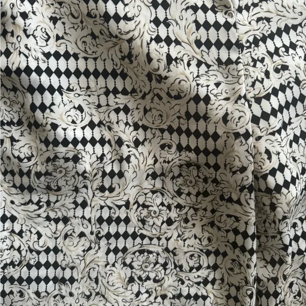 wide leg pants ornate pattern - Image 6