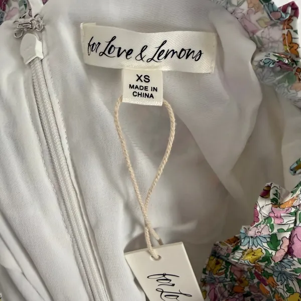 For Love & Lemons Raleigh Floral Mini Skirt Size XS NWT - Image 4