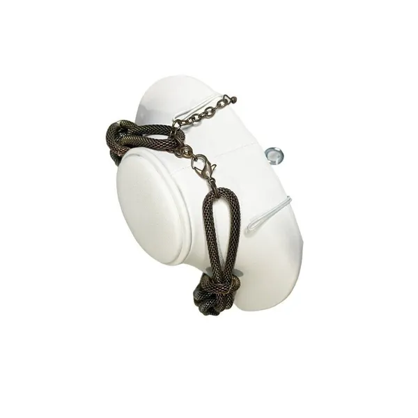 Metallic Chunky‎ Chain Link twisted Necklace Costume 17" - Image 4