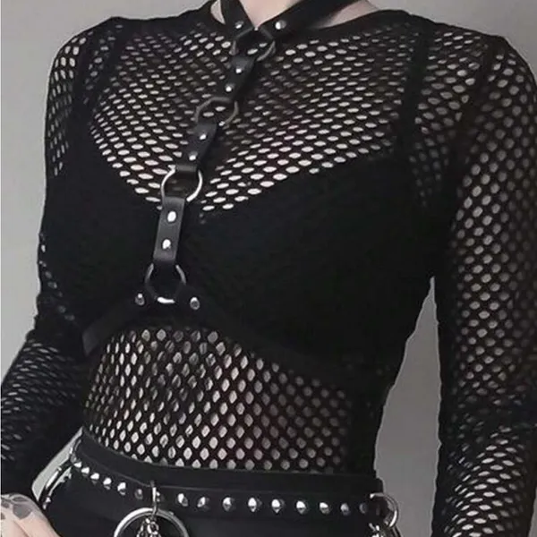Oring O Ring Harness Belt New Black - Image 5